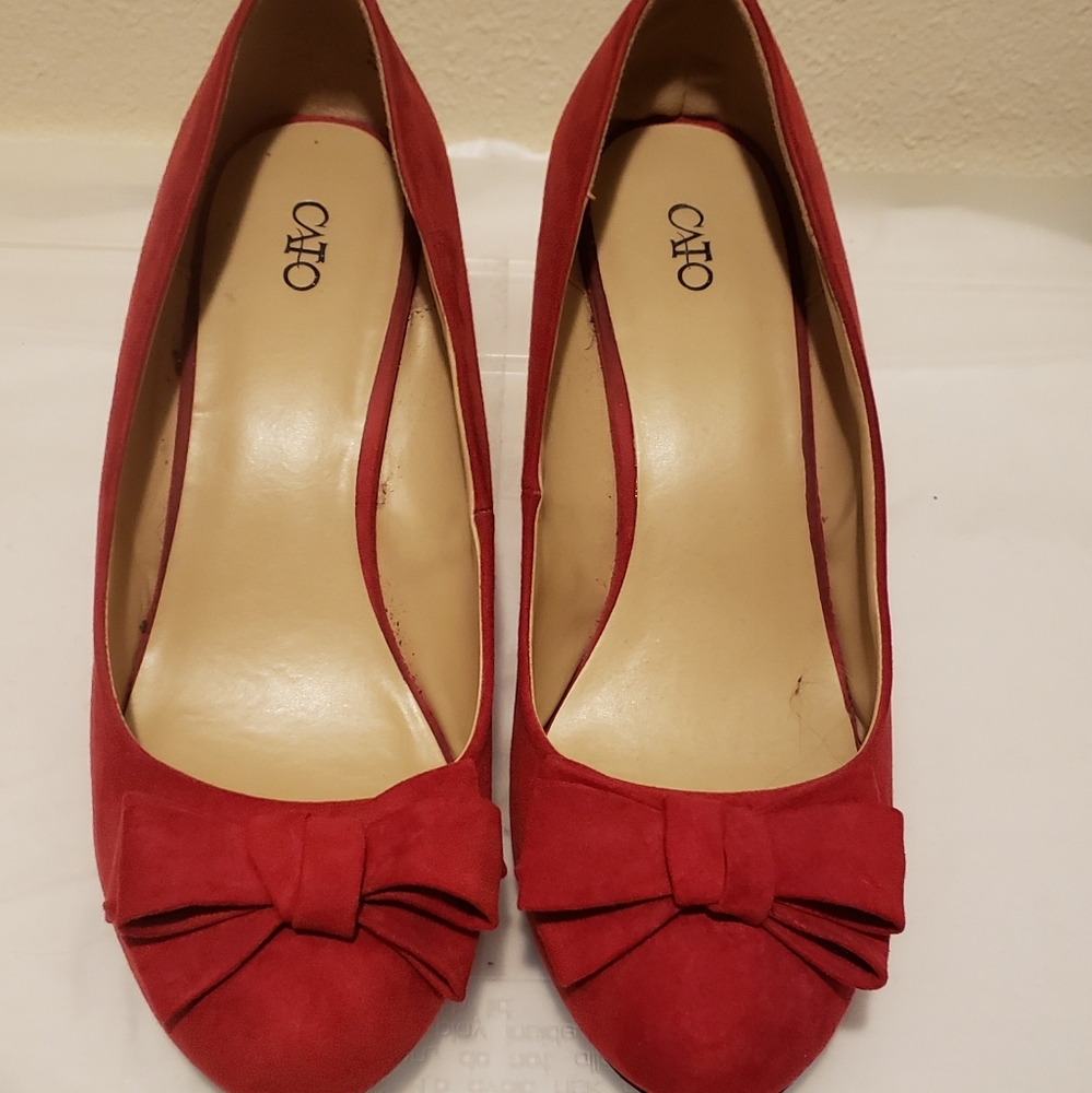 Cato Red Wedges Size 11